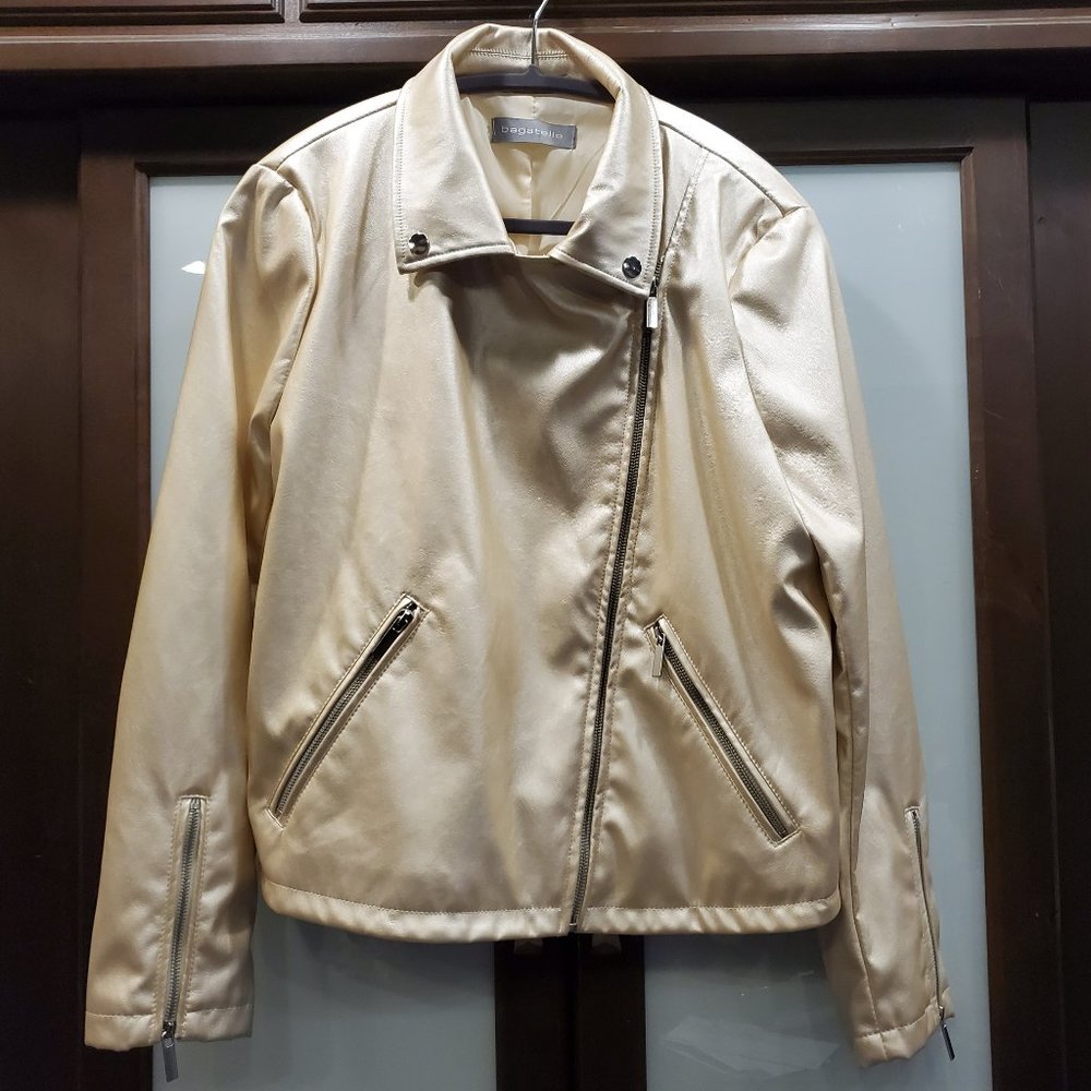 Bagatelle Faux Leather Moto Jacket